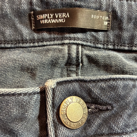 NWT Simply Vera Wang Bootcut Jeans 10P - Picture 5 of 5